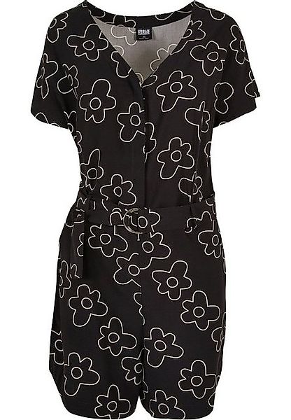 URBAN CLASSICS Jumpsuit Urban Classics Damen Ladies Short Viscose Belt Jump günstig online kaufen