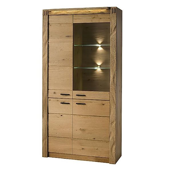 Xlmoebel Vitrine Neue Wohnzimmer-Vitrine aus Holz im klassischen Schrankdes günstig online kaufen