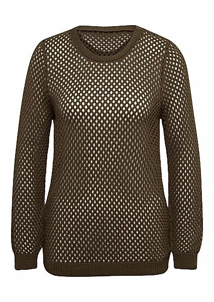 GOLDNER Strickpullover "Sommerlicher Strickpullover mit Ajourmuster" Ajourm günstig online kaufen