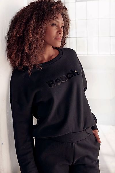 Bench. Loungewear Sweatshirt, mit glänzendem Logodruck, Loungewear günstig online kaufen