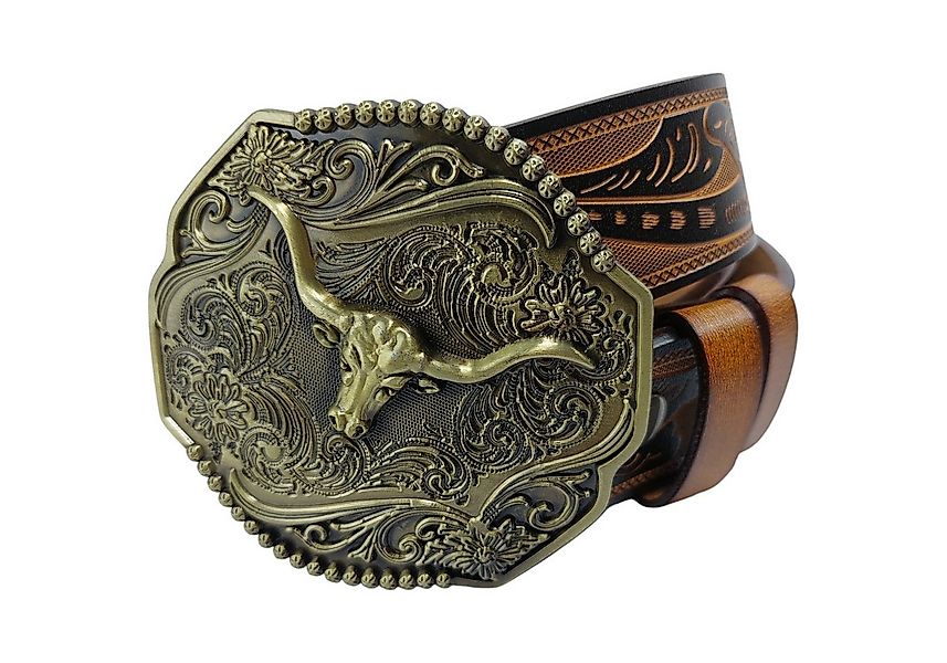 Ware aus aller Welt Ledergürtel Wild West Wechselgürtel Western Gürtel mit günstig online kaufen