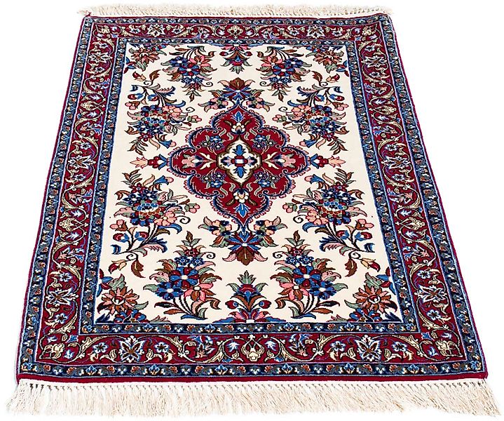 morgenland Orientteppich »Perser - Isfahan - Premium - 107 x 72 cm - beige« günstig online kaufen