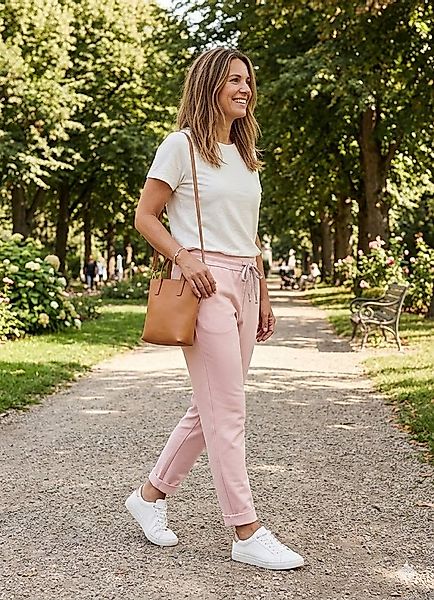 CLEO STYLE Jogginghose Damen Jogginghose 94 Flieder günstig online kaufen