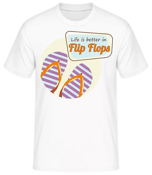 Life Better Flip Flops · Männer Basic T-Shirt günstig online kaufen