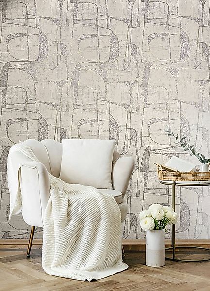 Marburg Vliestapete »Tapete Geometrische Figuren« geometrisch geprägt moder günstig online kaufen