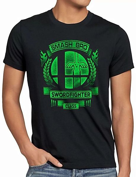 style3 Print-Shirt Herren T-Shirt Swordfighter Smash ultimate brothers supe günstig online kaufen