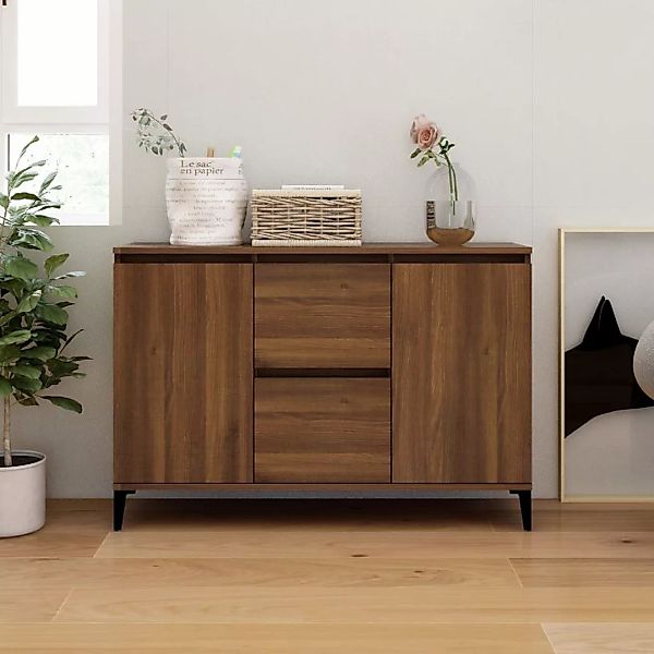 Vidaxl Sideboard Braun Eichen-optik 104x35x70 Cm Holzwerkstoff günstig online kaufen