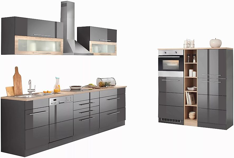 KOCHSTATION Küchenzeile "KS-Wien", Breite 440 cm, wahlweise mit E-Geräten u günstig online kaufen