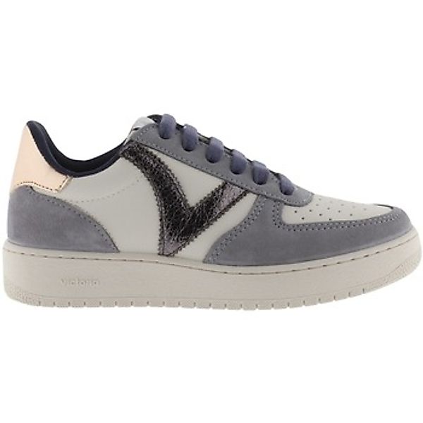 Victoria  Sneaker Baskets en cuir fendu effet métallisé femme  Madrid günstig online kaufen