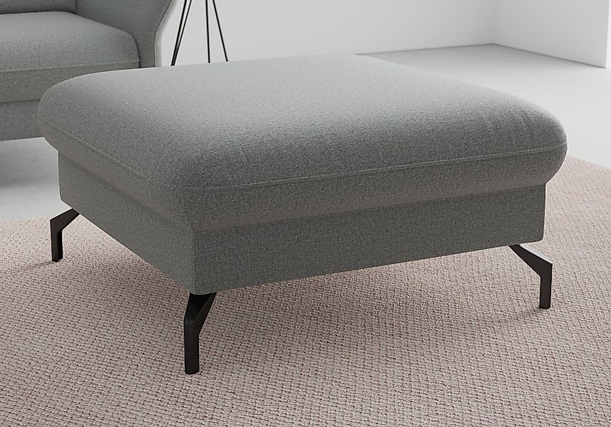 sit&more Hocker "Fashion", inklusive Federkern, mit hochwertigen, schwarzen günstig online kaufen