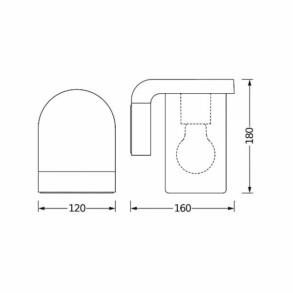 OSRAM Außenwandlampe ENDURA CLASSIC CASCADE, Glas klar, IP44 günstig online kaufen