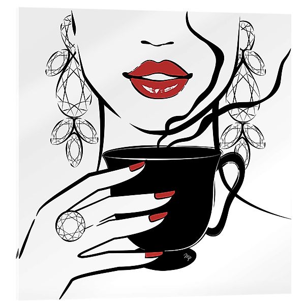 Posterlounge Poster Martina illustration, Kaffee-Zeit, Küche günstig online kaufen