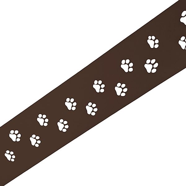 zaunzu Sichtschutz PREMIUM Dekor Tapsi für Doppelstabzäune Braun 2,55m günstig online kaufen