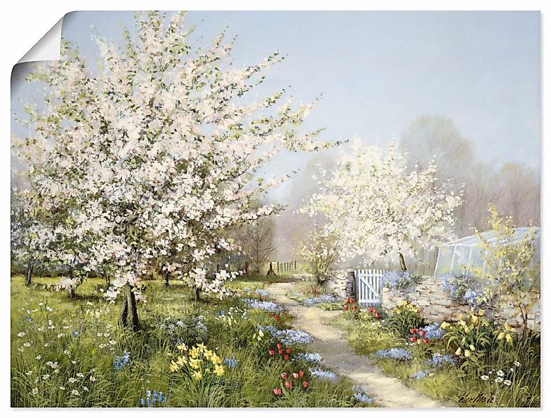 Artland Wandbild "Frühlingsblüten", Wiesen & Bäume, (1 St.), als Leinwandbi günstig online kaufen