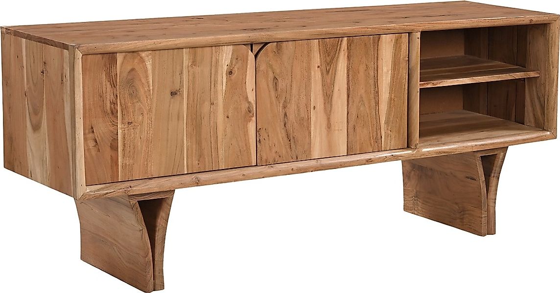 SIT Lowboard "ACACIA WAVE", (1 St.), extravagantes Holzwangengestell günstig online kaufen