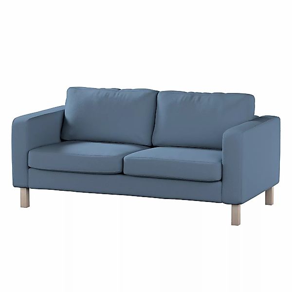 Bezug für Karlstad 2-Sitzer Sofa nicht ausklappbar, blau, Sofahusse, Karlst günstig online kaufen