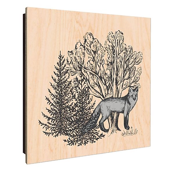 Banjado Großer Schlüsselkasten Holz 30x30cm Schwarz Scharnier Links 50 Hake günstig online kaufen
