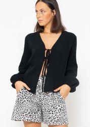 SASSYCLASSY Blusenjacke Oversized Musselin Blusenjacke mit günstig online kaufen