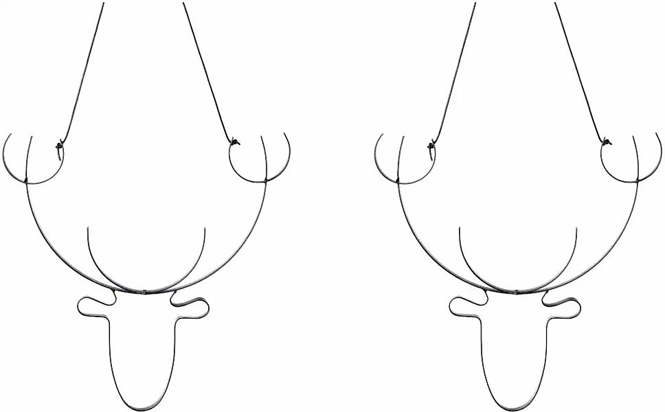 Creativ deco Dekohänger "Weihnachtsdeko" Hirschkopf aus Metall, mit hochwer günstig online kaufen