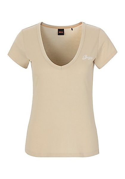 BOSS ORANGE V-Shirt "Eslane Premium Damenmode", mit Logoschriftzug günstig online kaufen
