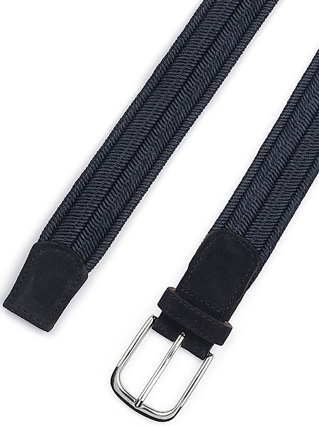 Profuomo Waxed Geflochtener Gürtel Navy - Größe 95 günstig online kaufen