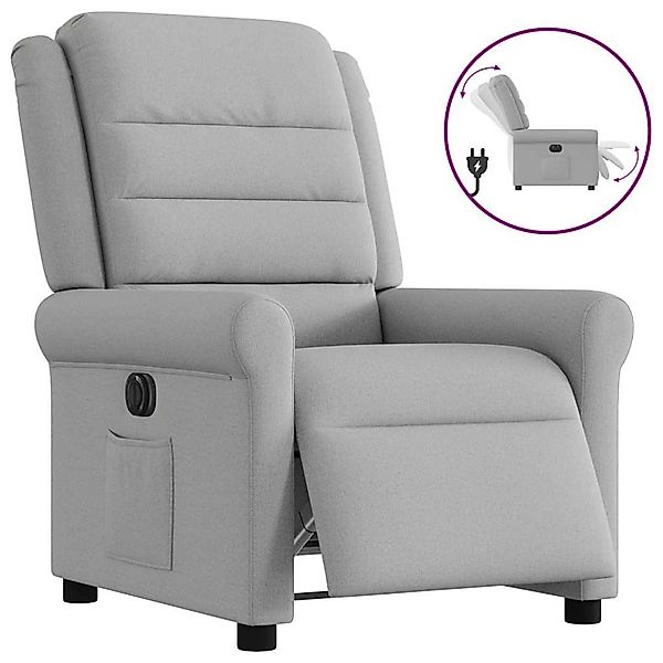 vidaXL Relaxsessel Elektrisch Wolkengrau Stoff 3303303 günstig online kaufen