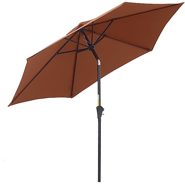 Outsunny Sonnenschirm Marktschirm mit Handkurbel, aus günstig online kaufen