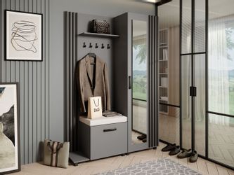 Beautysofa Garderobenschrank Garderoben-Set mit Aufhängern und günstig online kaufen