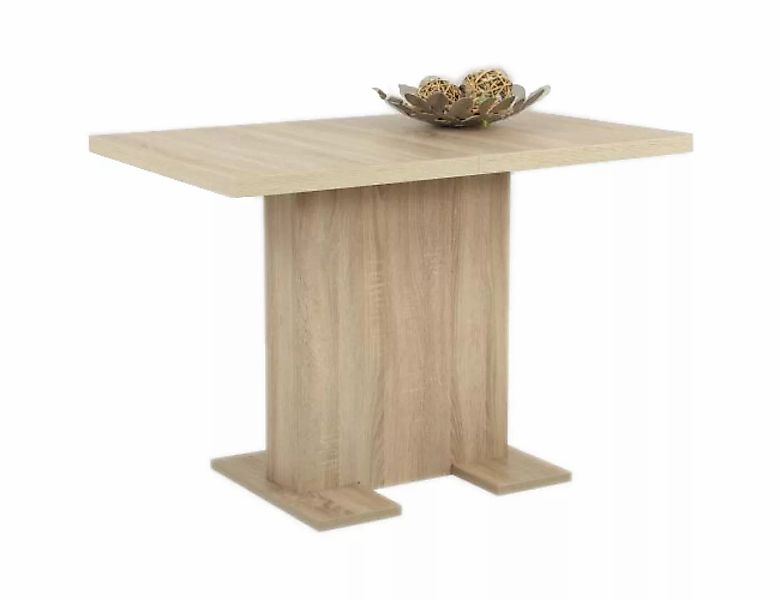 Säulentisch ausziehbar 110-150 cm BRITT T von Hela Sonoma Eiche günstig online kaufen