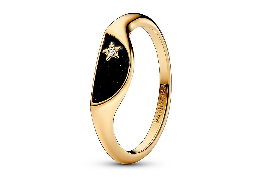 Pandora Fingerring Damen-SiegelHalbiert Emaille Goldfarben günstig online kaufen