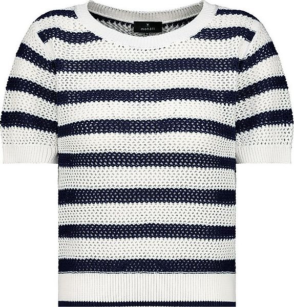Monari Kurzarmpullover Monari Damen Ringel-Pullover Côte d'Azur günstig online kaufen