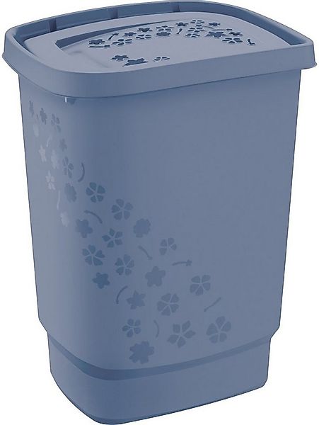 ROTHO Wäschekorb Rotho Wäschesammler Flowers, 55 l horizon blue günstig online kaufen