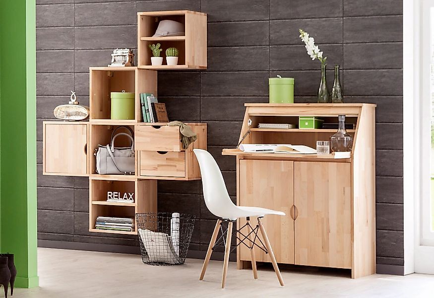 Home affaire Sekretär »Luzern, Schreibtisch,«, kompakter Home-Office-Tisch, günstig online kaufen