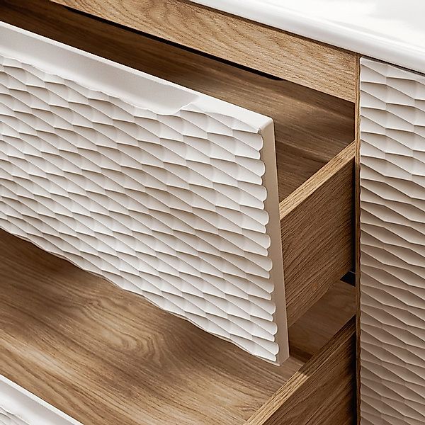 Lomadox Waschtisch OLUO-56-BEIGE, 120cm mit Keramik-Waschbecken, günstig online kaufen