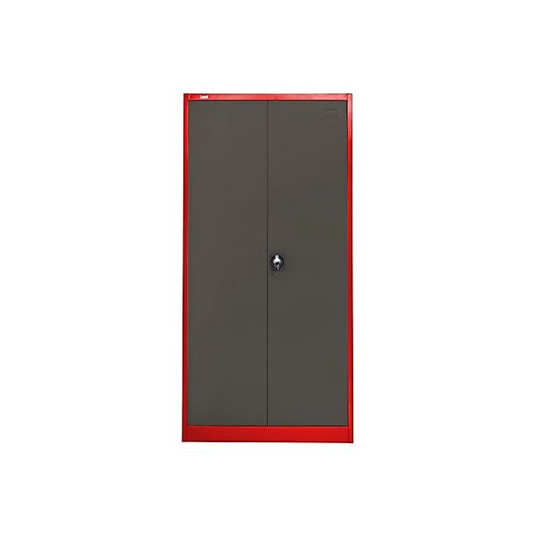 Jet-Line Stahlschrank Omsk in Anthrazit -Rot 90 x 45 x 185 cm mit Abschließ günstig online kaufen