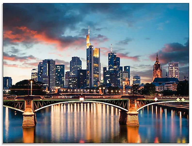 Artland Glasbild »Frankfurt am Main Skyline II« Deutschland 1 Stk. tlg. in günstig online kaufen
