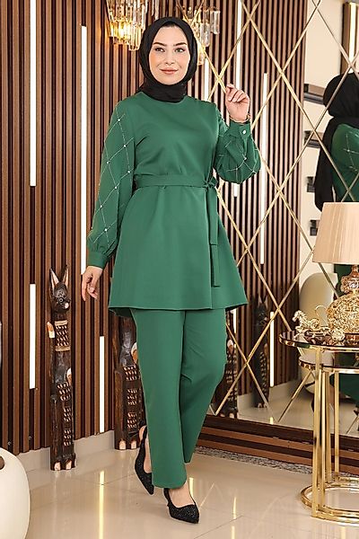 MODAMİHRAM Tunikakleid Inci Detailliertes Set günstig online kaufen