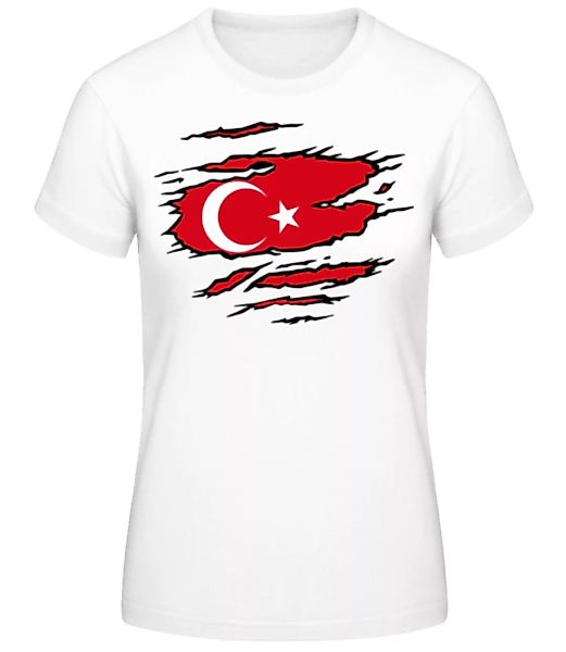 Zerrissene Flagge Türkei · Frauen Basic T-Shirt günstig online kaufen