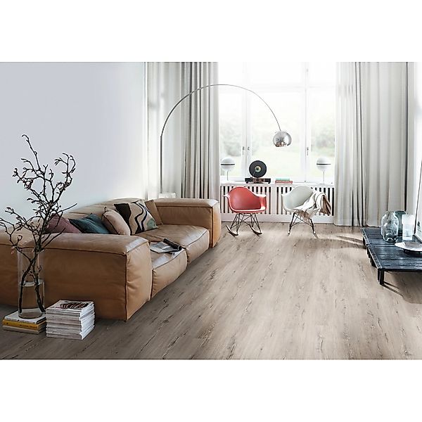 EGGER Laminat EL1006 Melba Eiche grau, (7mm, 2,494m),Praktisch & wertbestän günstig online kaufen