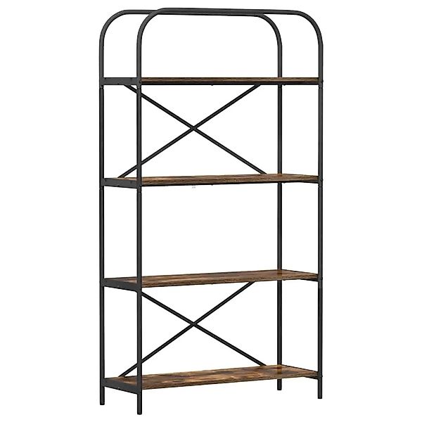 vidaXL Bücherregal Geräucherte Eiche 80 x 30 x 146 cm Holzwerkstoff 879841 günstig online kaufen