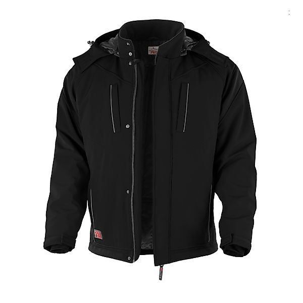 Qualitex Workwear Winterjacke Softshelljacke "PRO" schwarz, günstig online kaufen
