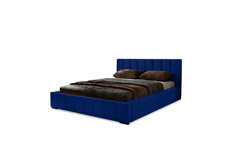 Polsterbett mit Stauraum  Nelia ¦ blau ¦ Maße (cm): B: 195 H: 100 Betten > günstig online kaufen