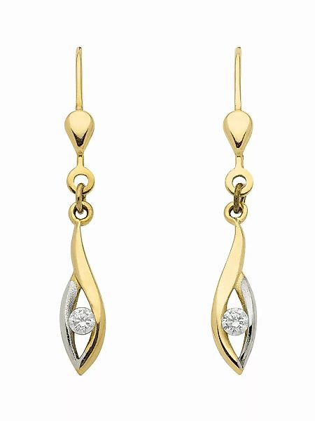 Adelia´s Paar Ohrhänger "333 Gold Ohrringe Ohrhänger mit Zirkonia", mit Zir günstig online kaufen