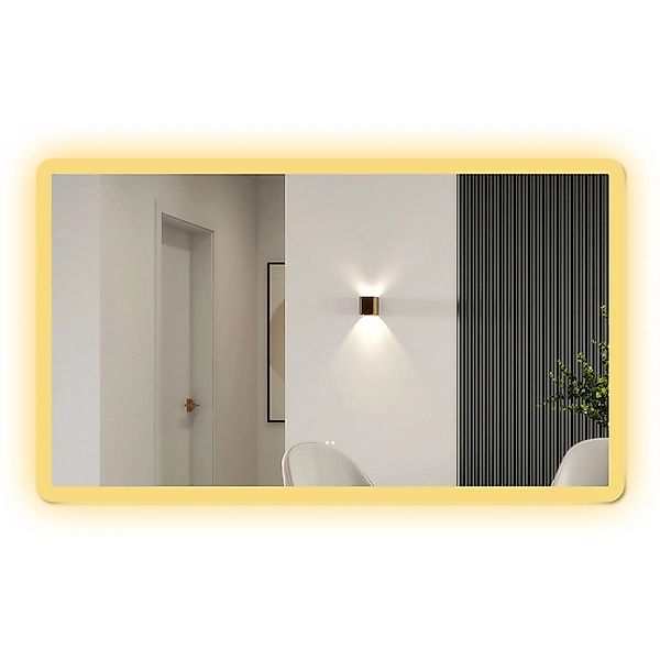 Aica Sanitär Badspiegel mit Sensor-Schalter 100x60 cm Spiegel mit LED Beleu günstig online kaufen