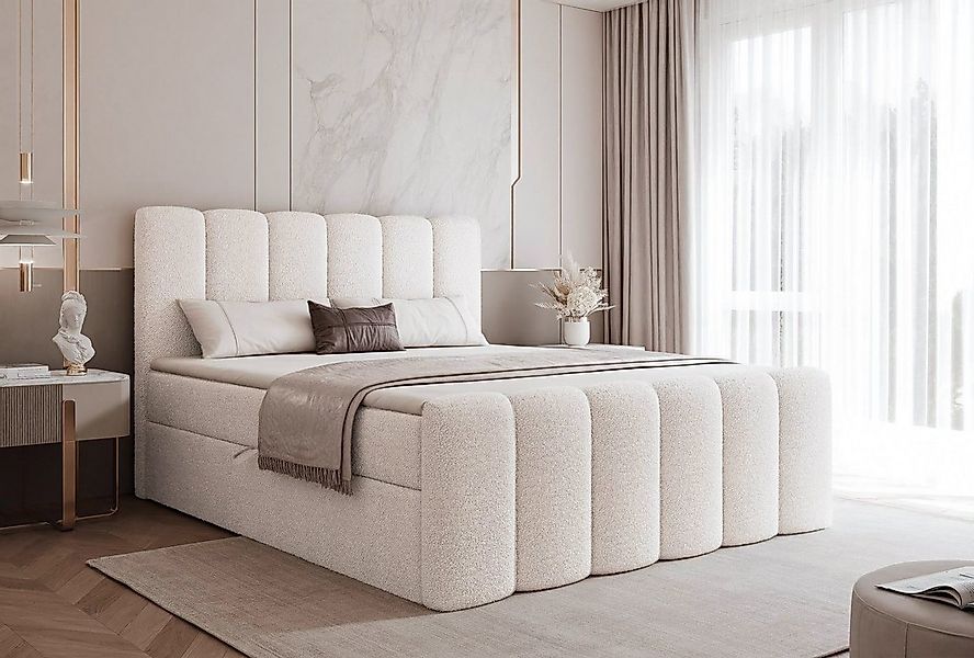 Compleo Boxspringbett BUBBLE, Wolkenbett, Bequem, Bonell, Topper, Doppelbet günstig online kaufen