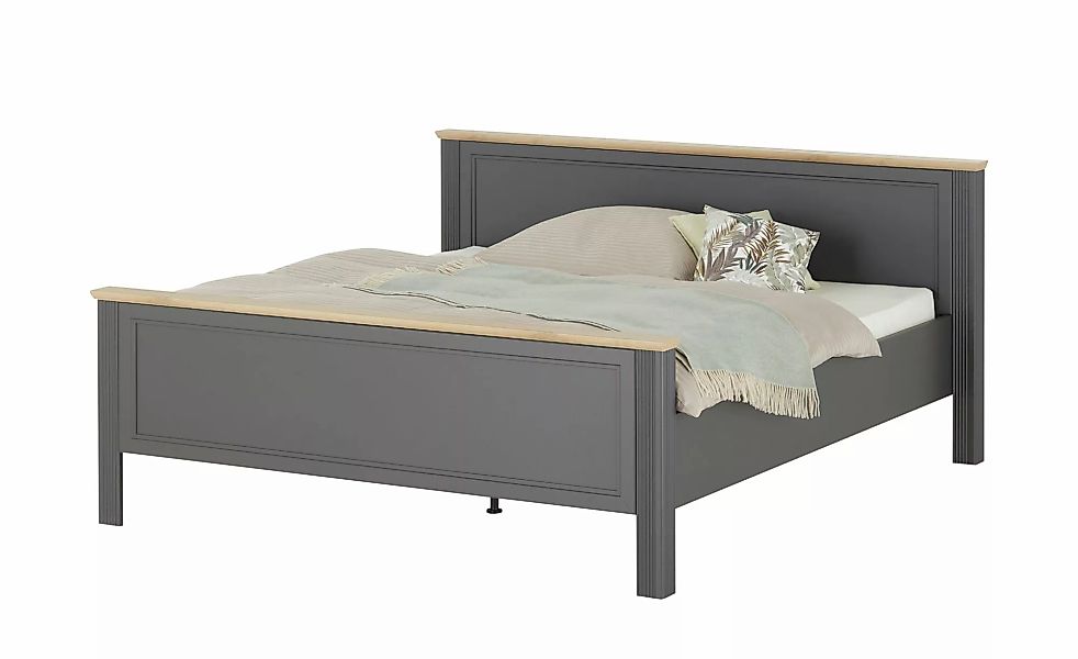 Doppelbett  Varese ¦ grau ¦ Maße (cm): B: 205 H: 98 Betten > Bettgestelle - günstig online kaufen
