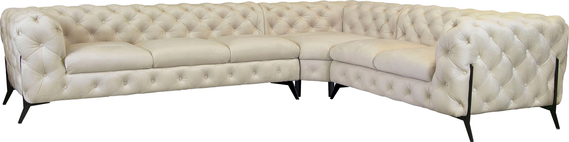 Leonique Chesterfield-Sofa "Amaury L-Form" großes Ecksofa, Chesterfield-Opt günstig online kaufen