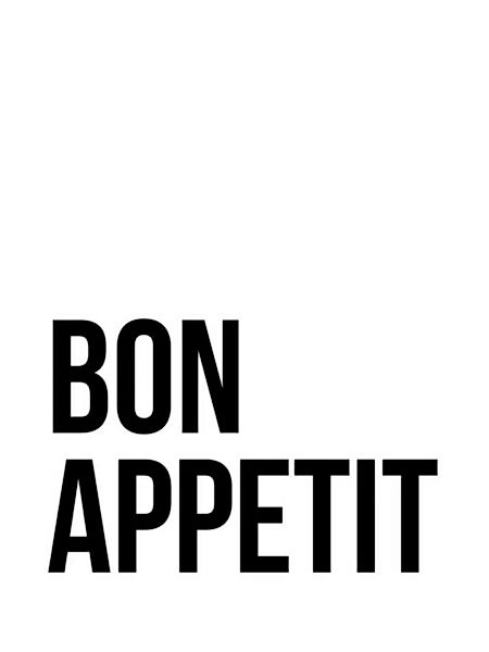 Poster / Leinwandbild - Bon Appetit No5 günstig online kaufen