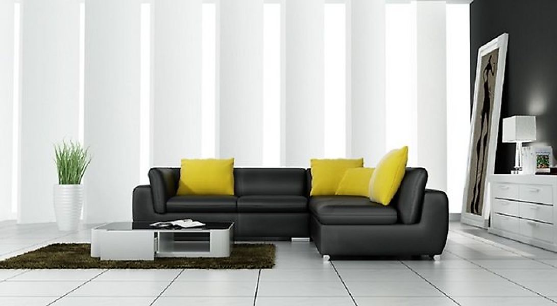 JVmoebel Ecksofa Ledersofa L-Form Couch Wohnlandschaft Garnitur Sofa Möbel, günstig online kaufen