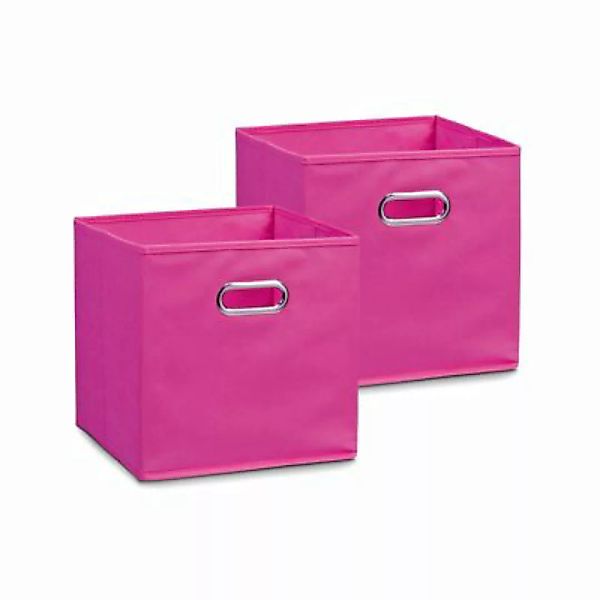 HTI-Living Aufbewahrungsbox Vlies Pink 2er-Set pink günstig online kaufen